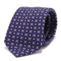 5651s Cravatta Uomo D By D Seta Viola/blu Silk Tie Men