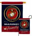 Bandera Militar De Jardín Familiar Orgullosamente Del Cuerpo De Marines De Los Estados Unidos Semper Fi Usmc