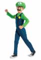 Disfraz Clásico Oficial Para Niños De Nintendo Super Mario Brothers Luigi Con Sombrero Y Pestaña