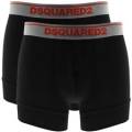 Dsquared2 Paquete De 2 Baúles Boxer Xs Negro -boxer Pantalones Cortos Genuinos Precio De Venta Sugerido Por El Fabricante £80