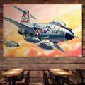F-101b Vudú Combate Decoración De Pared Bandera De Aviación Bandera Obras De Arte Estampado Tapiz