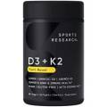 Investigación Deportiva Vitamina D3 + K2 Con 5000iu De D3 A Base De Plantas Y 100mcg De Vitami
