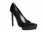 Lanvin Mujer Tacones Altos Zapatos Zapatos Negro Becerro Cuero Cristales Suela Uk 6.5 - It 391⁄2