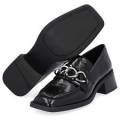 Mocasín De Cadena De Cuero Pulido Vagabond Shoemakers Blanca (negro Eu 40- Ee. Uu. 10)